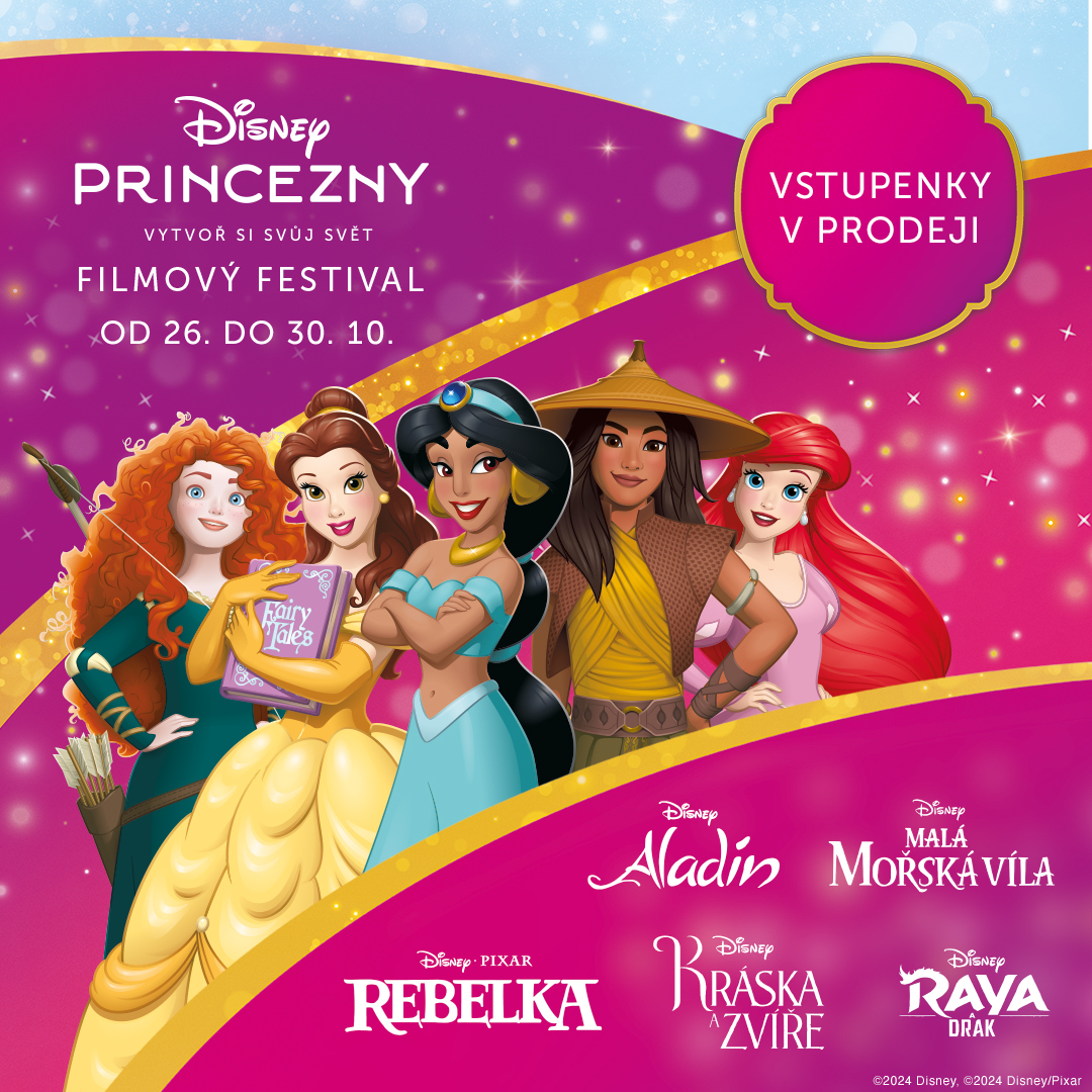 Disney princezny – filmový festival 26.10.-30.10. za 100,-